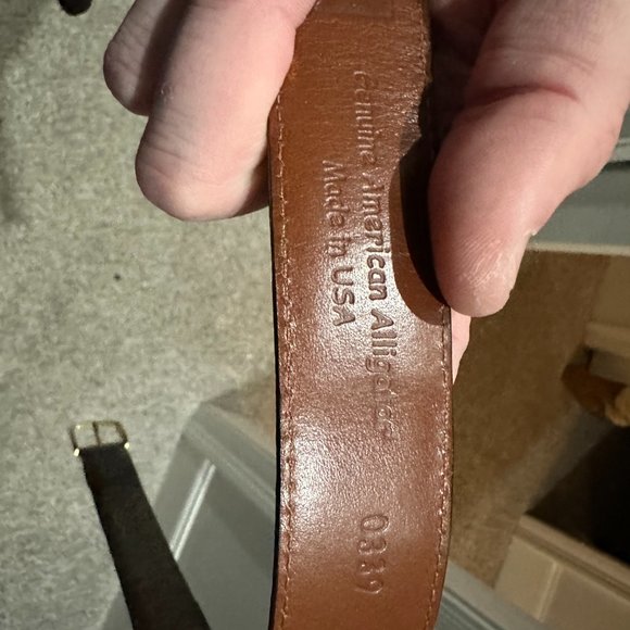 Jos Bank Alligator Belt Size 38 - Picture 3 of 4